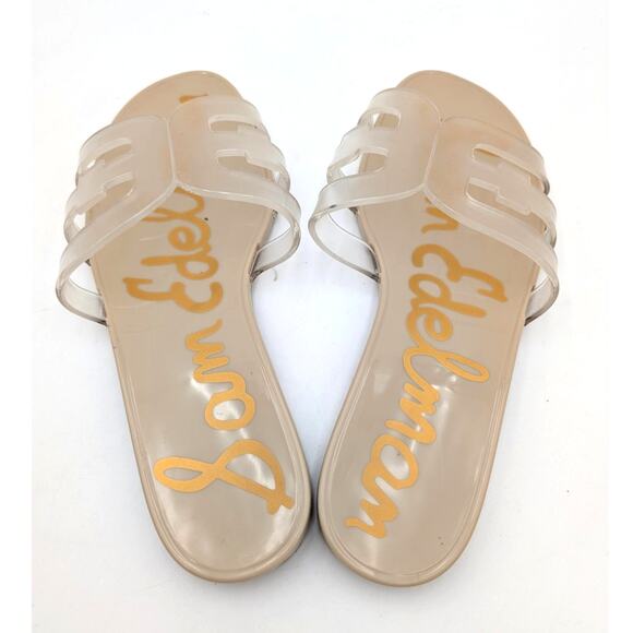 Sam Edelman Bay Jelly Summer Slide Sandal Slip-On Women's Clear Size US7 EU37.5 - Picture 11 of 12